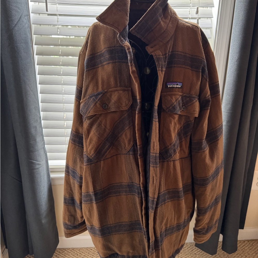 Patagonia Brown Plaid Men's Shacket